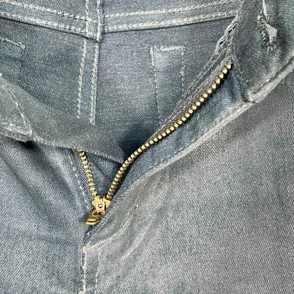 Joe’s Jeans Coated Black Skinny Crop Ankle Stretch Mid-Rise Jeans 26 - Picture 6 of 13